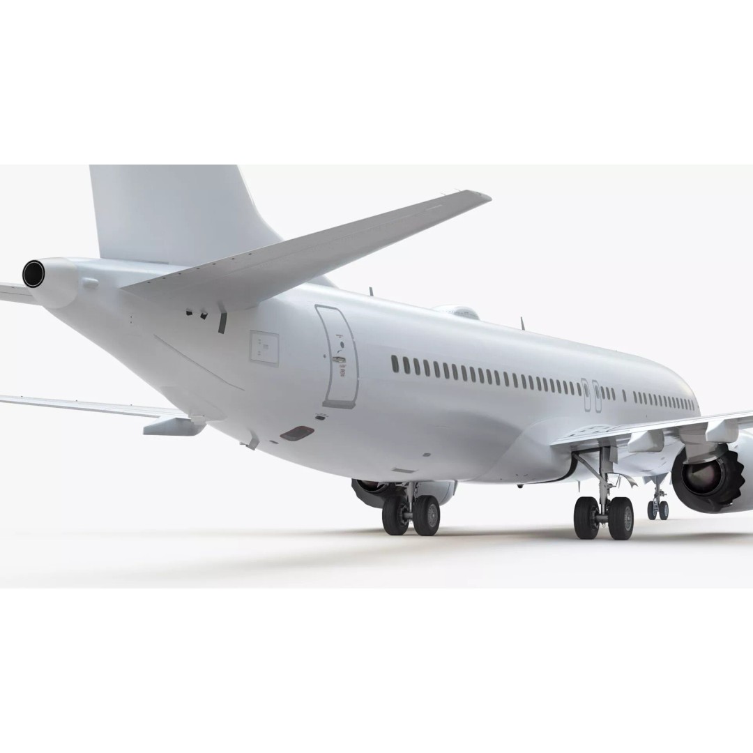 Boeing 737 MAX 8 3D Model – Rigged Aircraft for Maya, PBR Textures - View 16