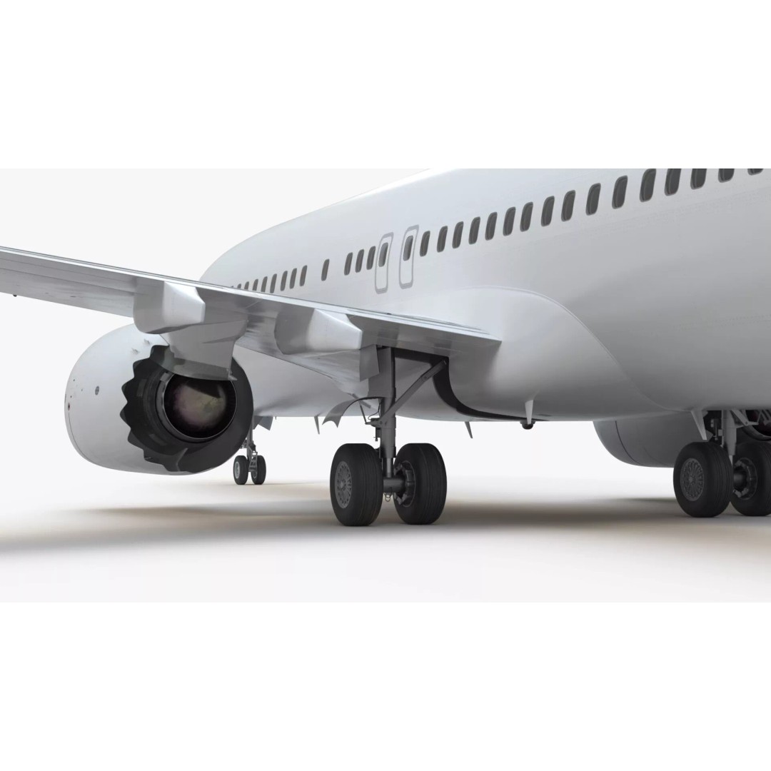 Boeing 737 MAX 8 3D Model – Rigged Aircraft for Maya, PBR Textures - View 17