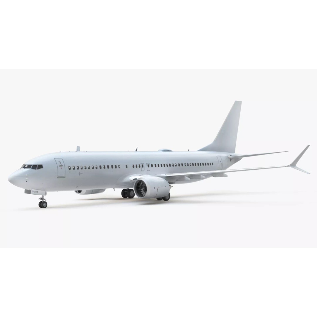 Boeing 737 MAX 8 3D Model – Rigged Aircraft for Maya, PBR Textures - View 2
