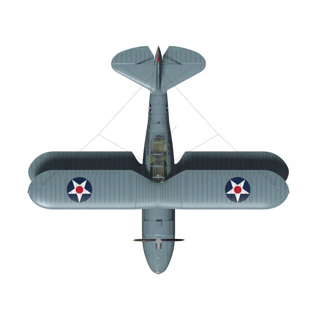 Grumman J2F Duck 3D Model – High Poly Amphibious Aircraft, FBX, OBJ - View 14