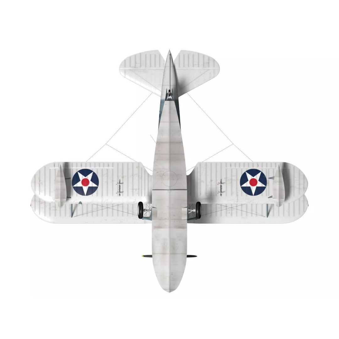Grumman J2F Duck 3D Model – High Poly Amphibious Aircraft, FBX, OBJ - View 16
