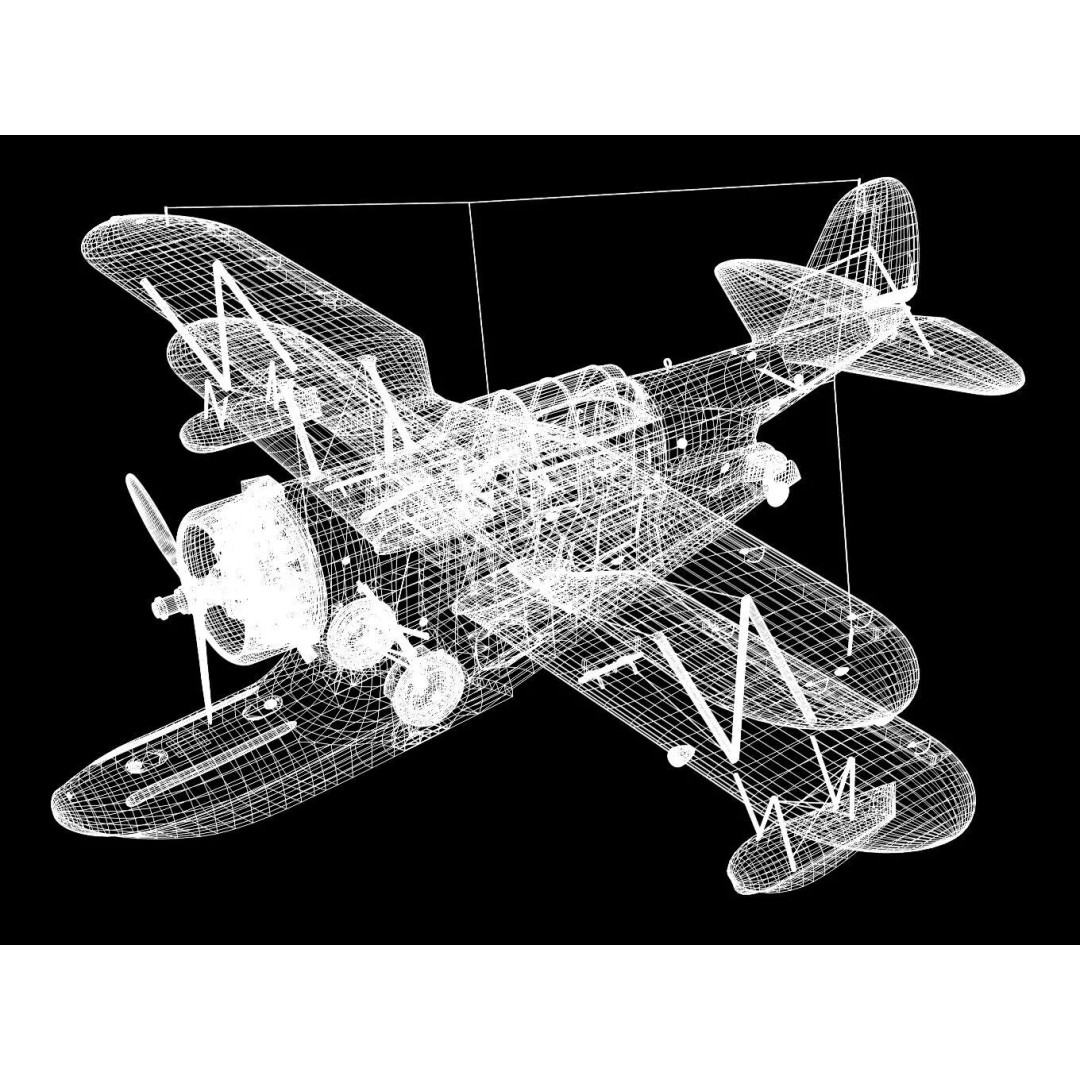 Grumman J2F Duck 3D Model – High Poly Amphibious Aircraft, FBX, OBJ - View 17