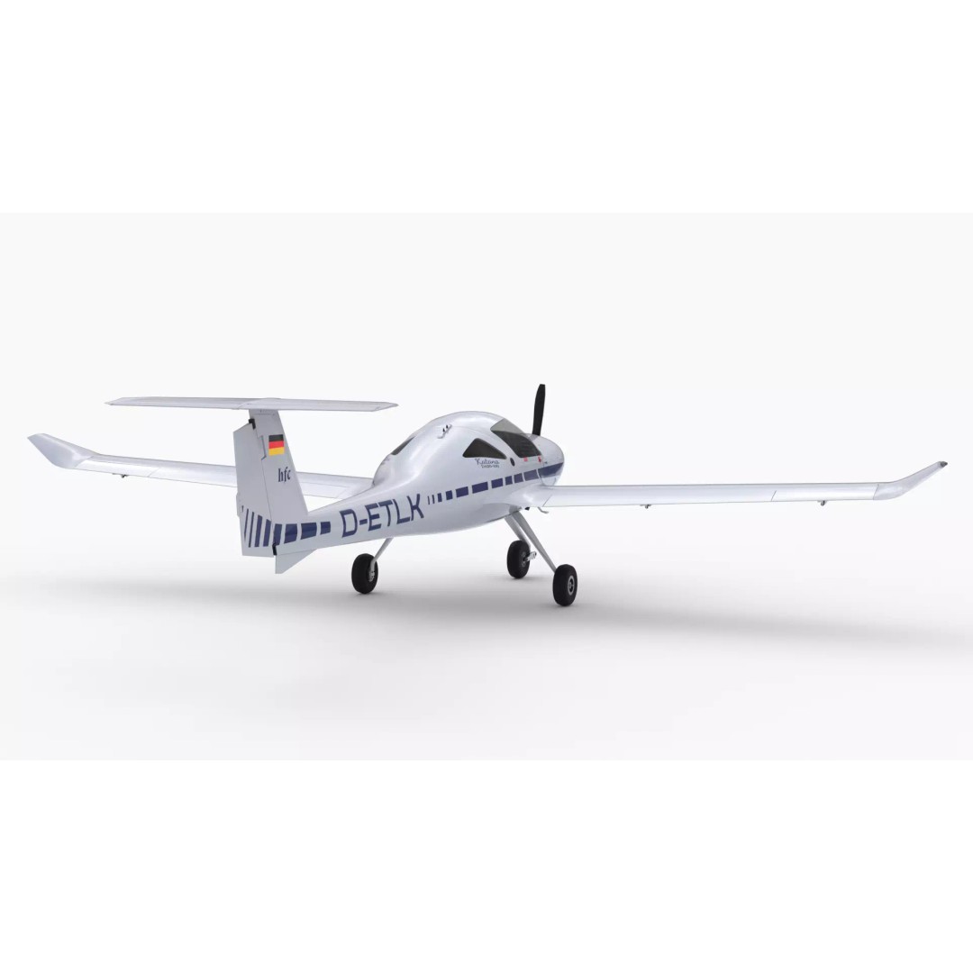 Diamond DA20 Aircraft 3D Model – Low Poly Rigged Game Asset, FBX - View 11
