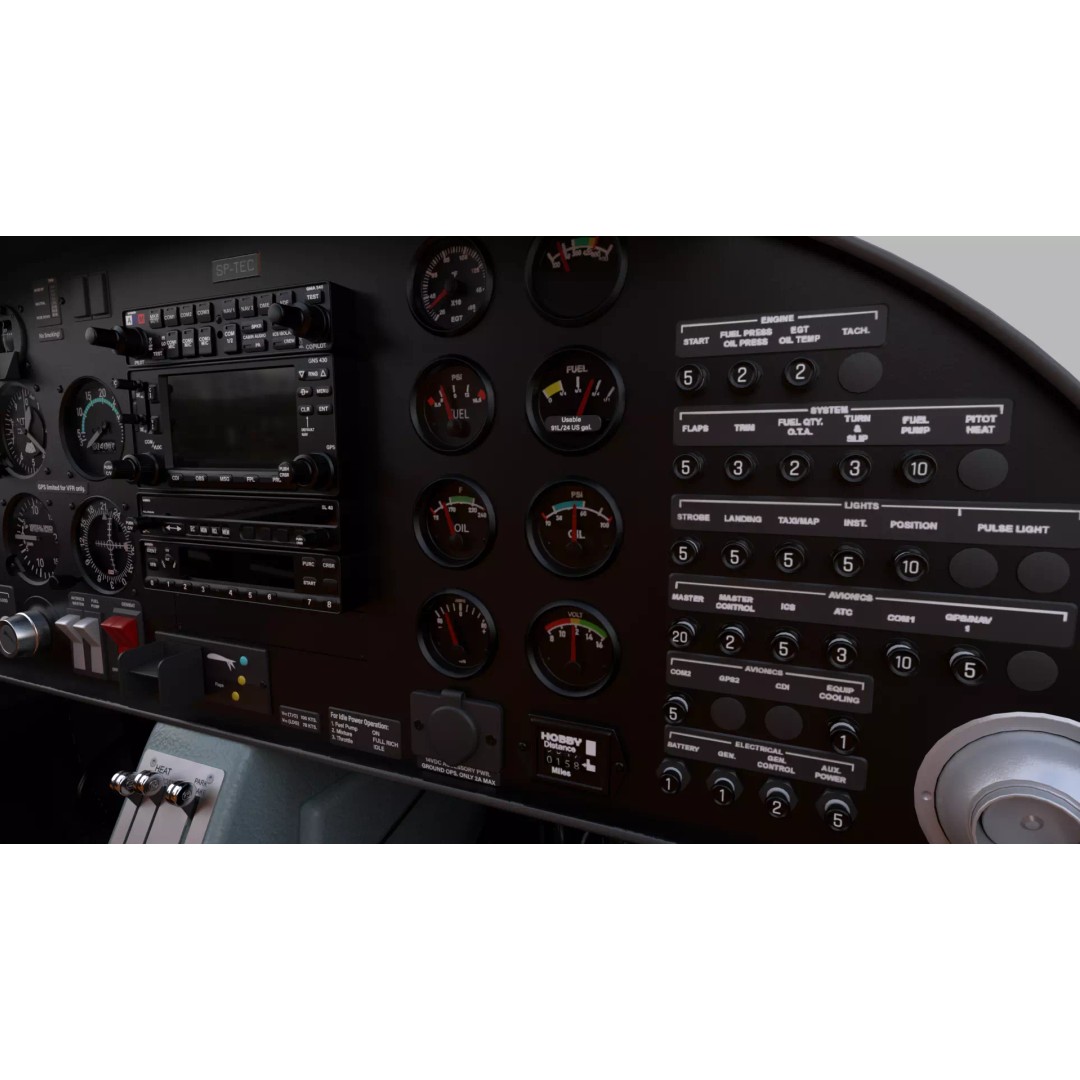 Diamond DA20 Aircraft 3D Model – Low Poly Rigged Game Asset, FBX - View 16