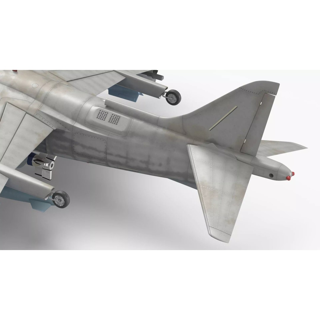 Light Attack Jet 3D Model – PBR Military Aircraft with Glide Bomb, FBX - View 5