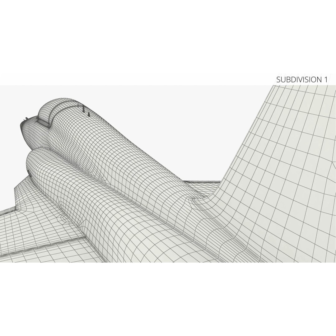 Northrop F-5 3D Model – High Poly Military Aircraft, FBX - View 11