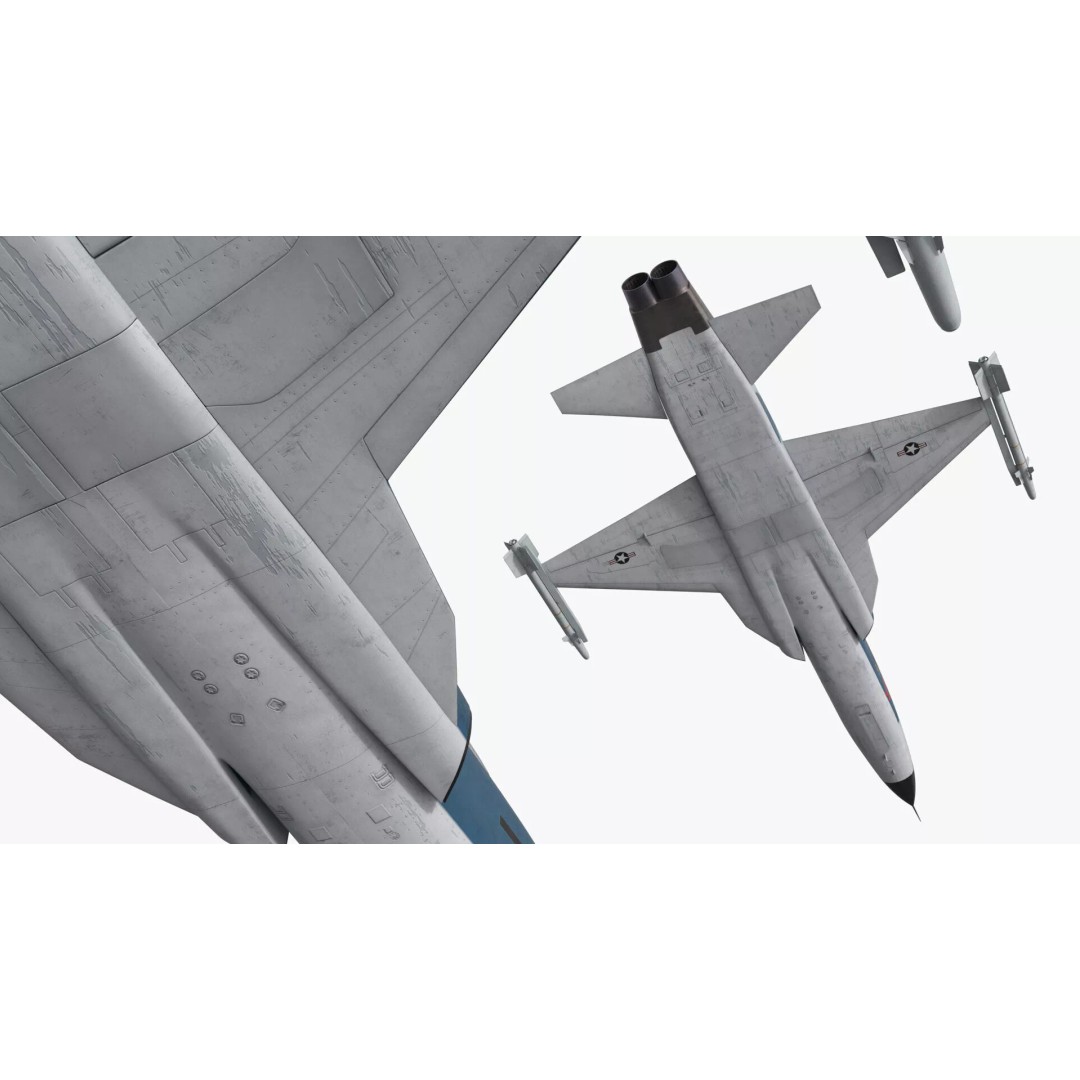 Northrop F-5 3D Model – High Poly Military Aircraft, FBX - View 5