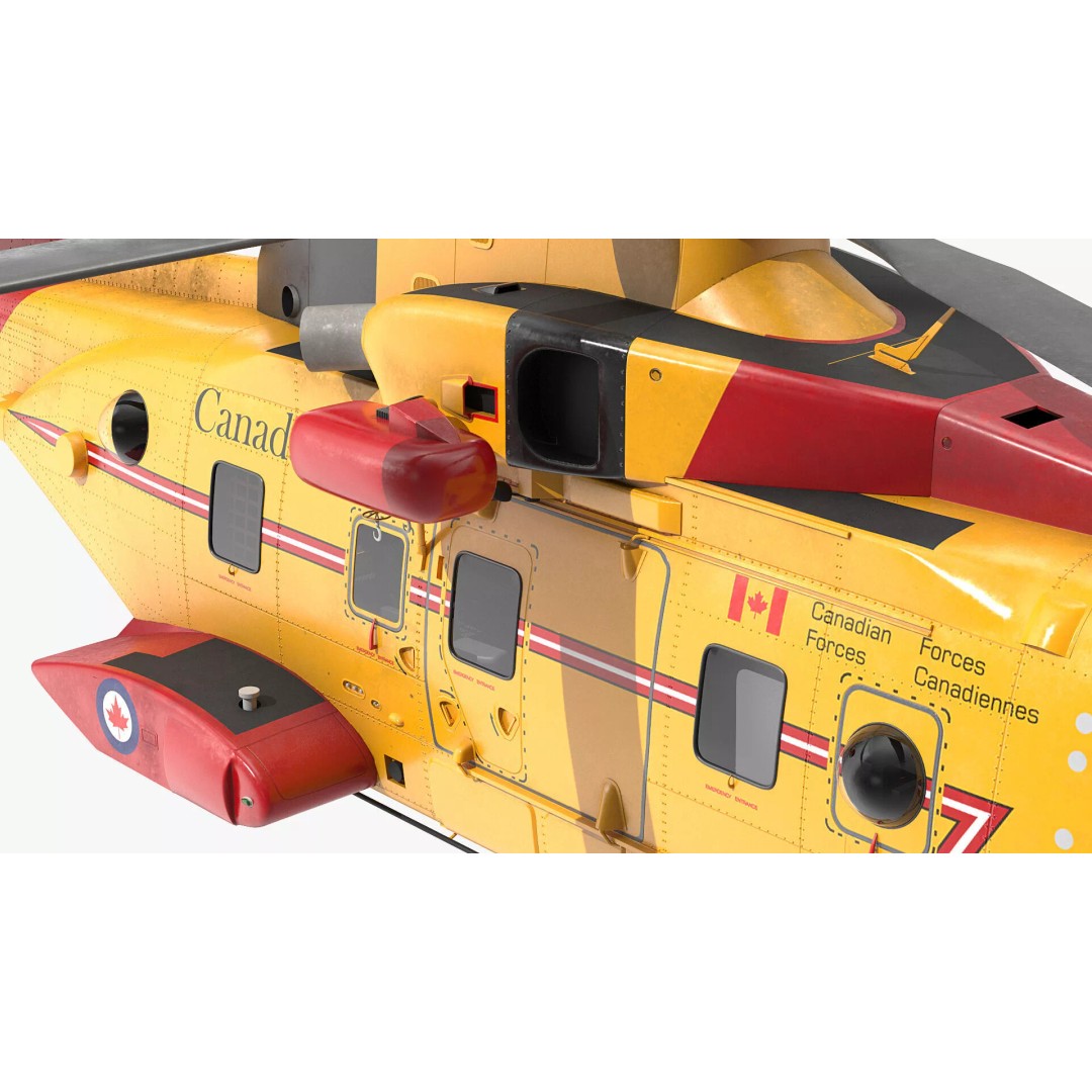 AgustaWestland CH149 Cormorant Rescue Helicopter 3D Model – Rigged PBR Asset - View 20