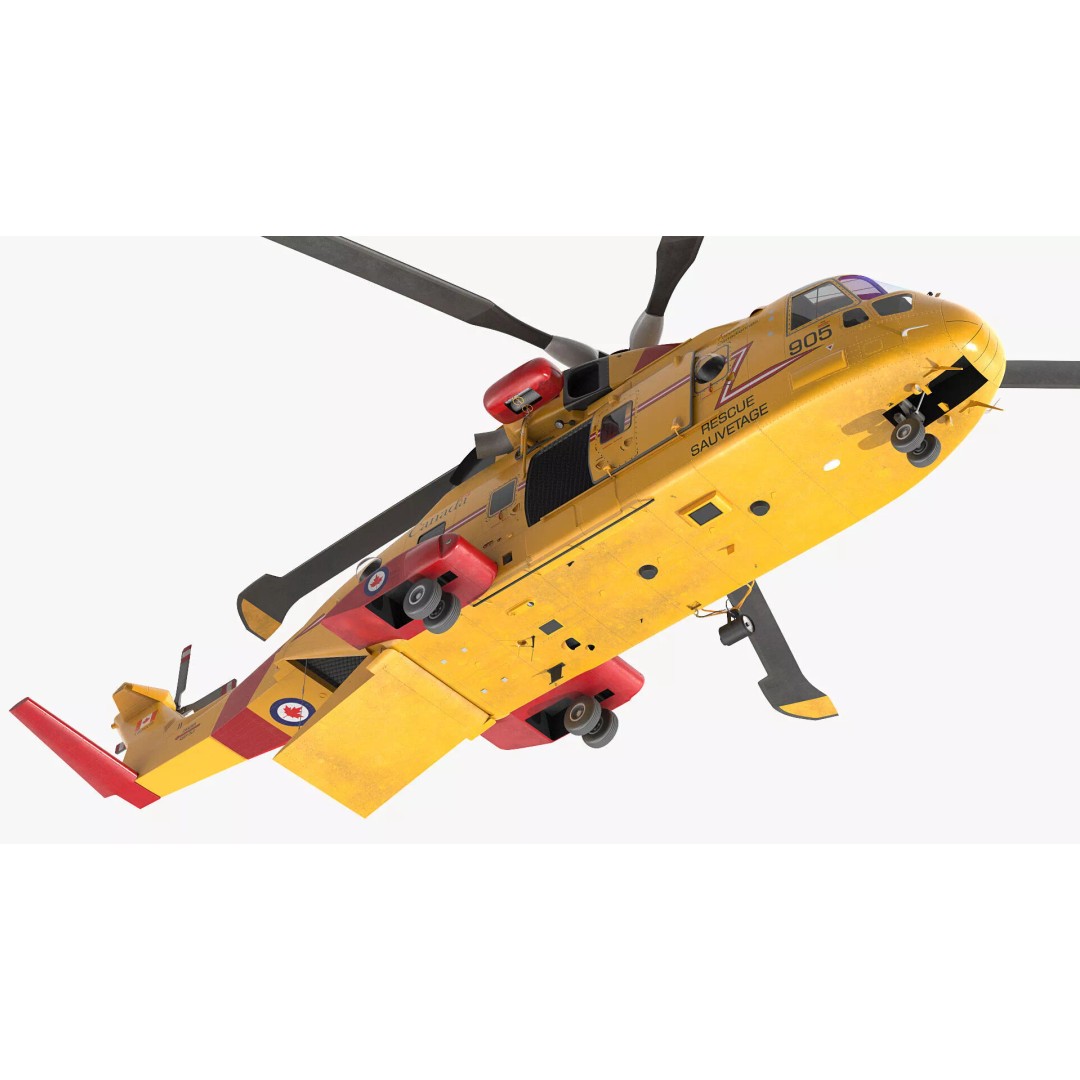 AgustaWestland CH149 Cormorant Rescue Helicopter 3D Model – Rigged PBR Asset - View 28