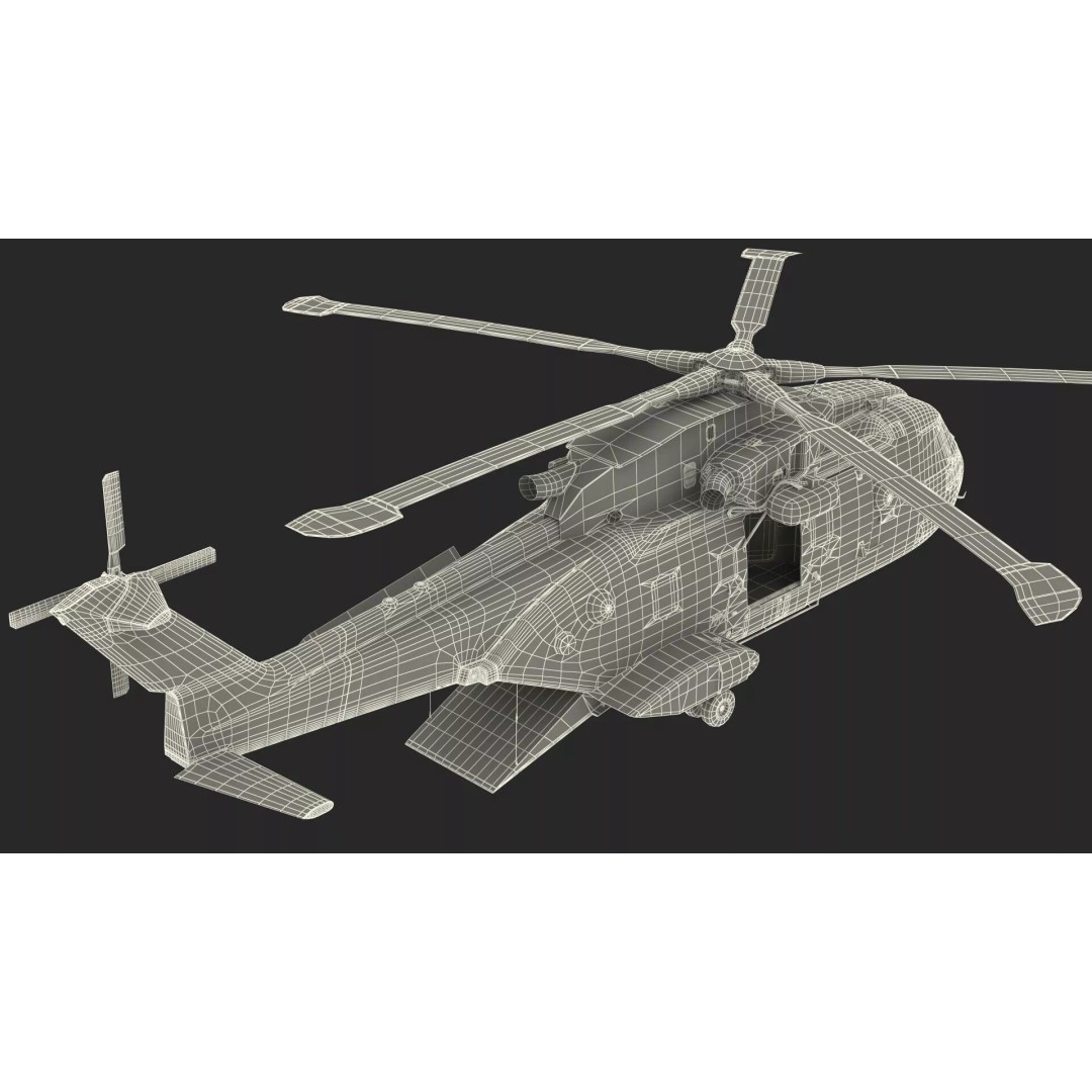 AgustaWestland CH149 Cormorant Rescue Helicopter 3D Model – Rigged PBR Asset - View 37