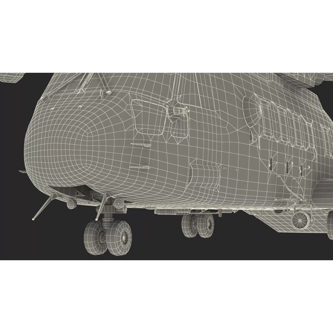 AgustaWestland CH149 Cormorant Rescue Helicopter 3D Model – Rigged PBR Asset - View 44
