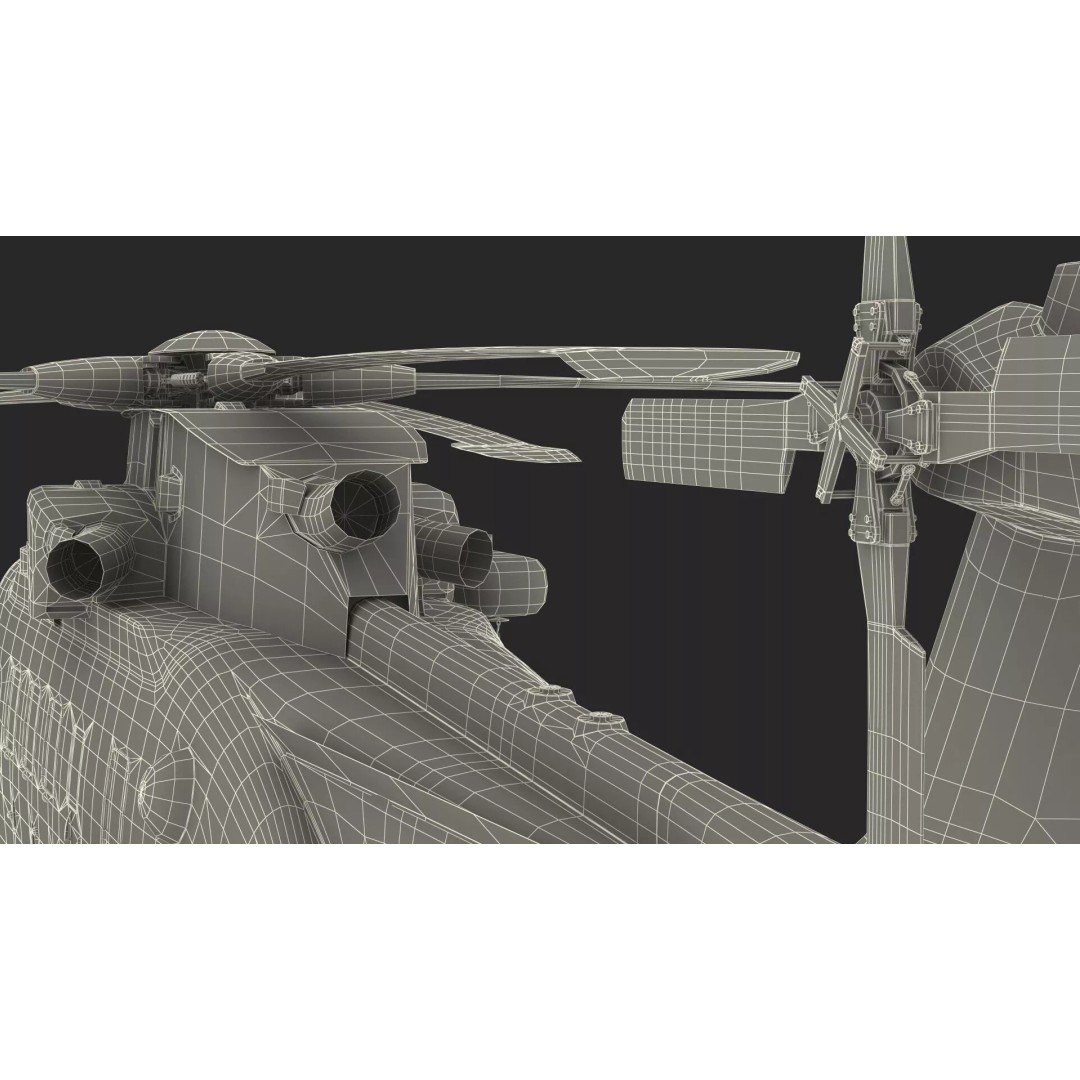 AgustaWestland CH149 Cormorant Rescue Helicopter 3D Model – Rigged PBR Asset - View 52