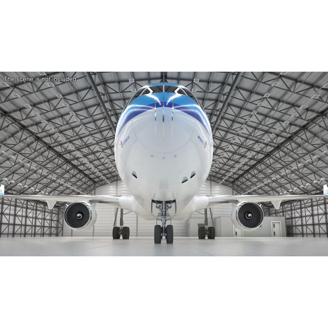 KLM McDonnell Douglas MD-11 3D Model – Rigged Aircraft for Cinema 4D - View 14