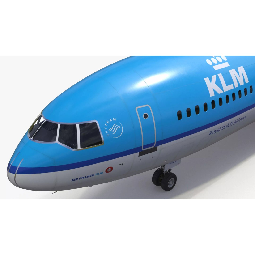 KLM McDonnell Douglas MD-11 3D Model – Rigged Aircraft for Cinema 4D - View 24