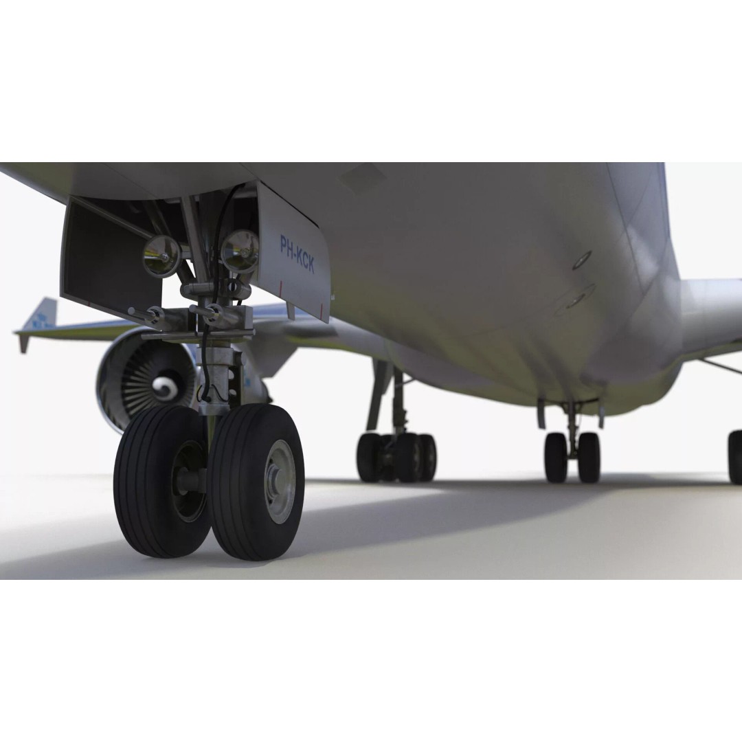KLM McDonnell Douglas MD-11 3D Model – Rigged Aircraft for Cinema 4D - View 25