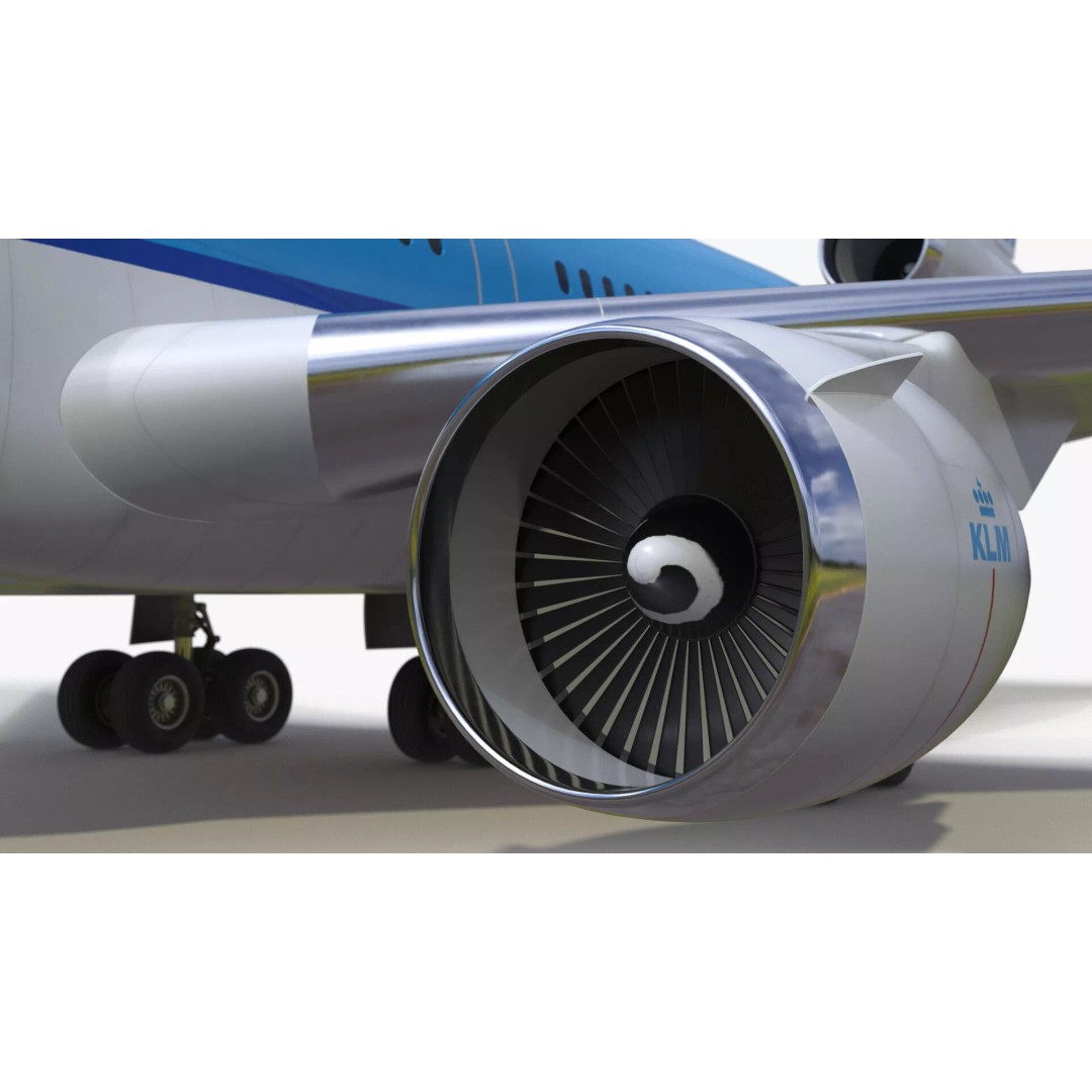 KLM McDonnell Douglas MD-11 3D Model – Rigged Aircraft for Cinema 4D - View 28