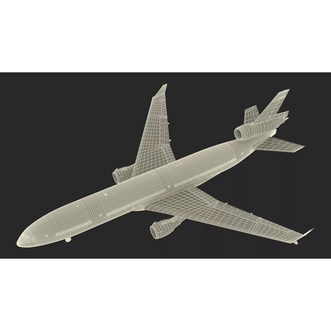 KLM McDonnell Douglas MD-11 3D Model – Rigged Aircraft for Cinema 4D - View 39