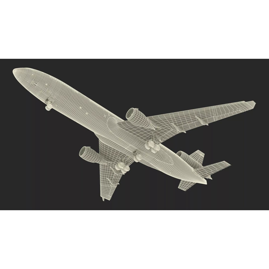 KLM McDonnell Douglas MD-11 3D Model – Rigged Aircraft for Cinema 4D - View 40