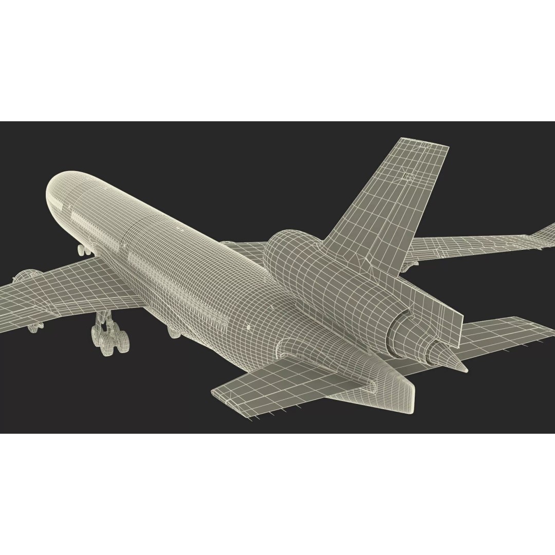 KLM McDonnell Douglas MD-11 3D Model – Rigged Aircraft for Cinema 4D - View 41