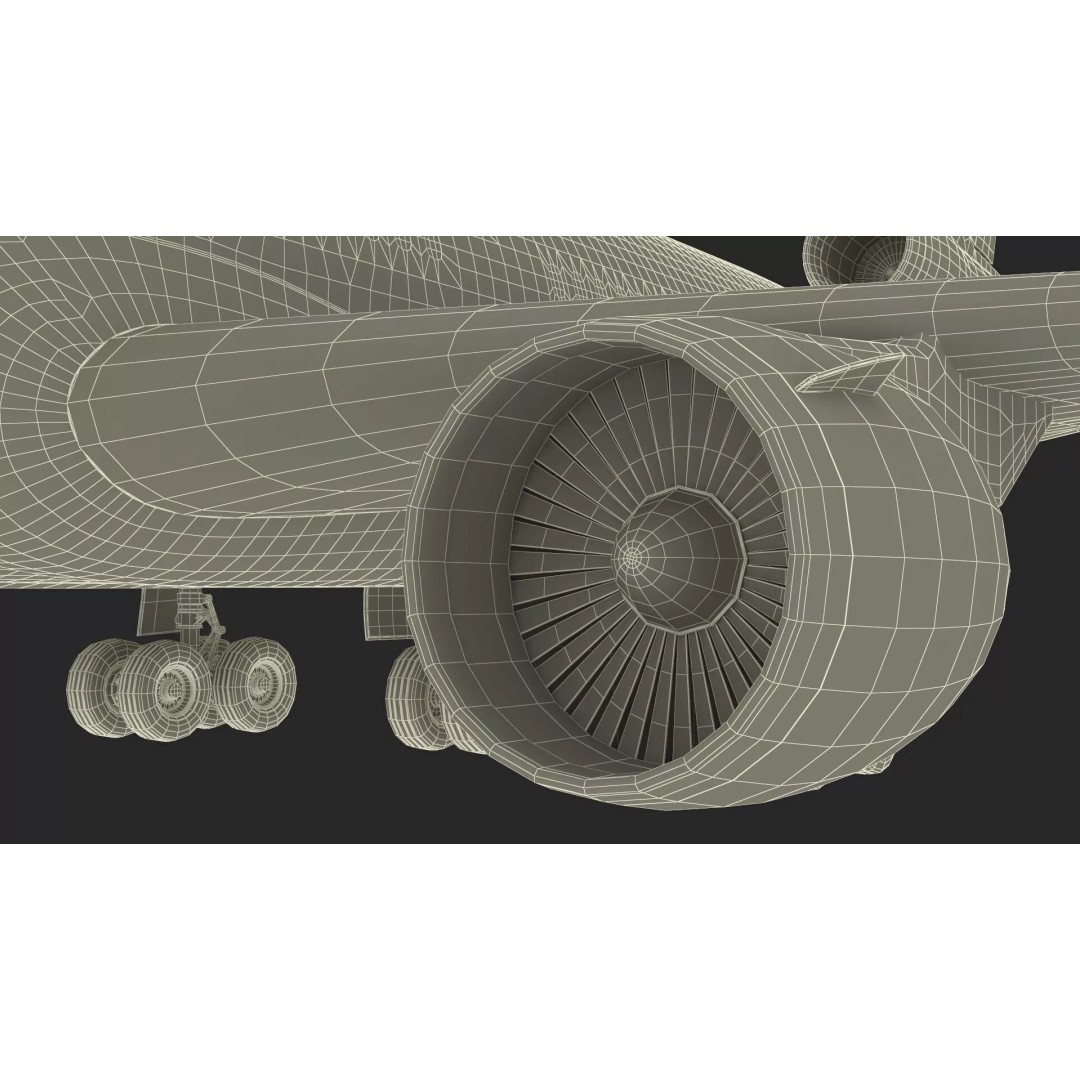 KLM McDonnell Douglas MD-11 3D Model – Rigged Aircraft for Cinema 4D - View 47