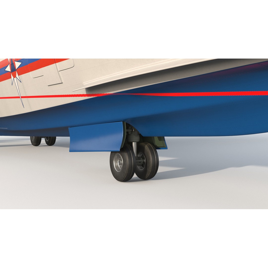 Beriev Be 200 Aircraft 3D Model – High Poly PBR Asset, FBX & OBJ Formats - View 21