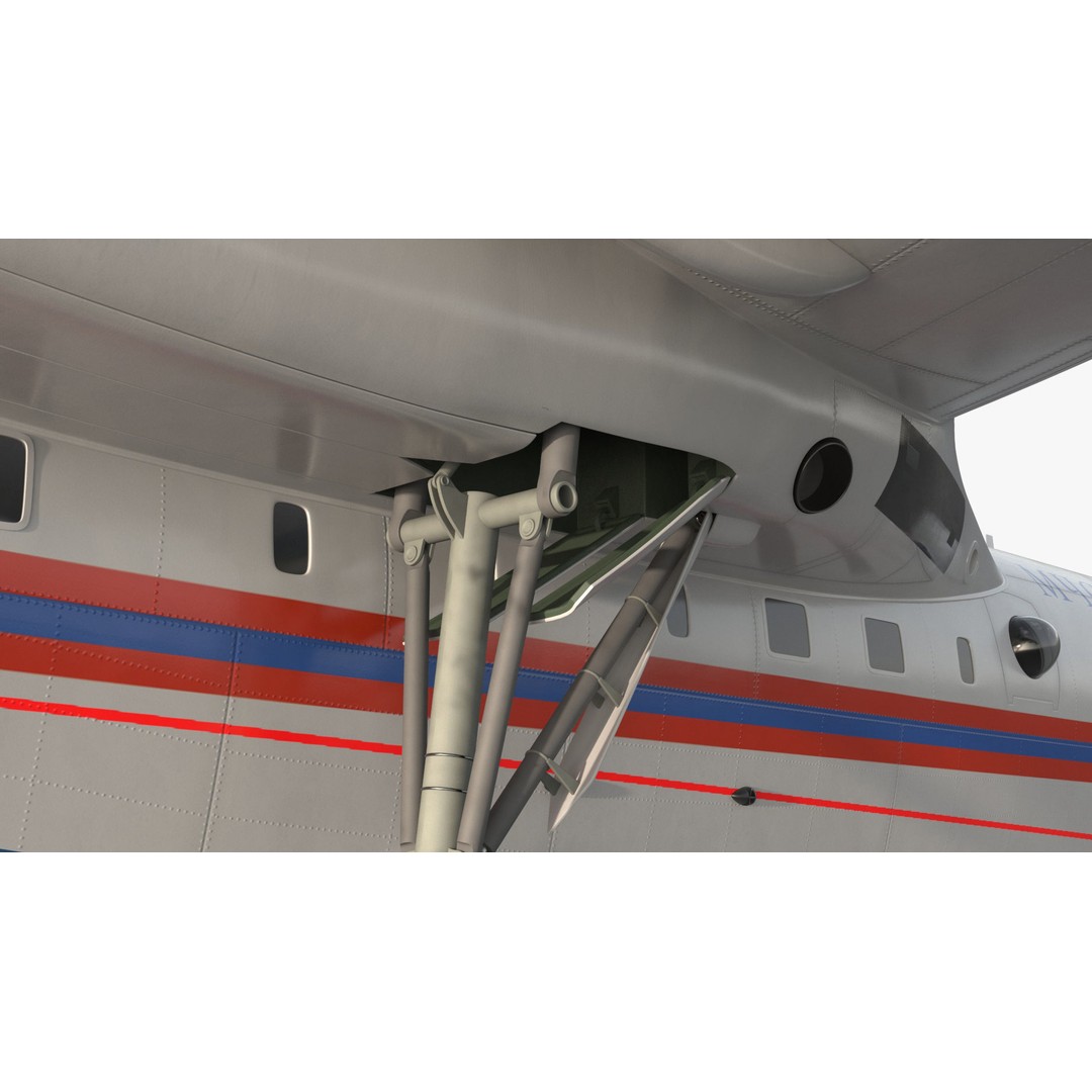 Beriev Be 200 Aircraft 3D Model – High Poly PBR Asset, FBX & OBJ Formats - View 22