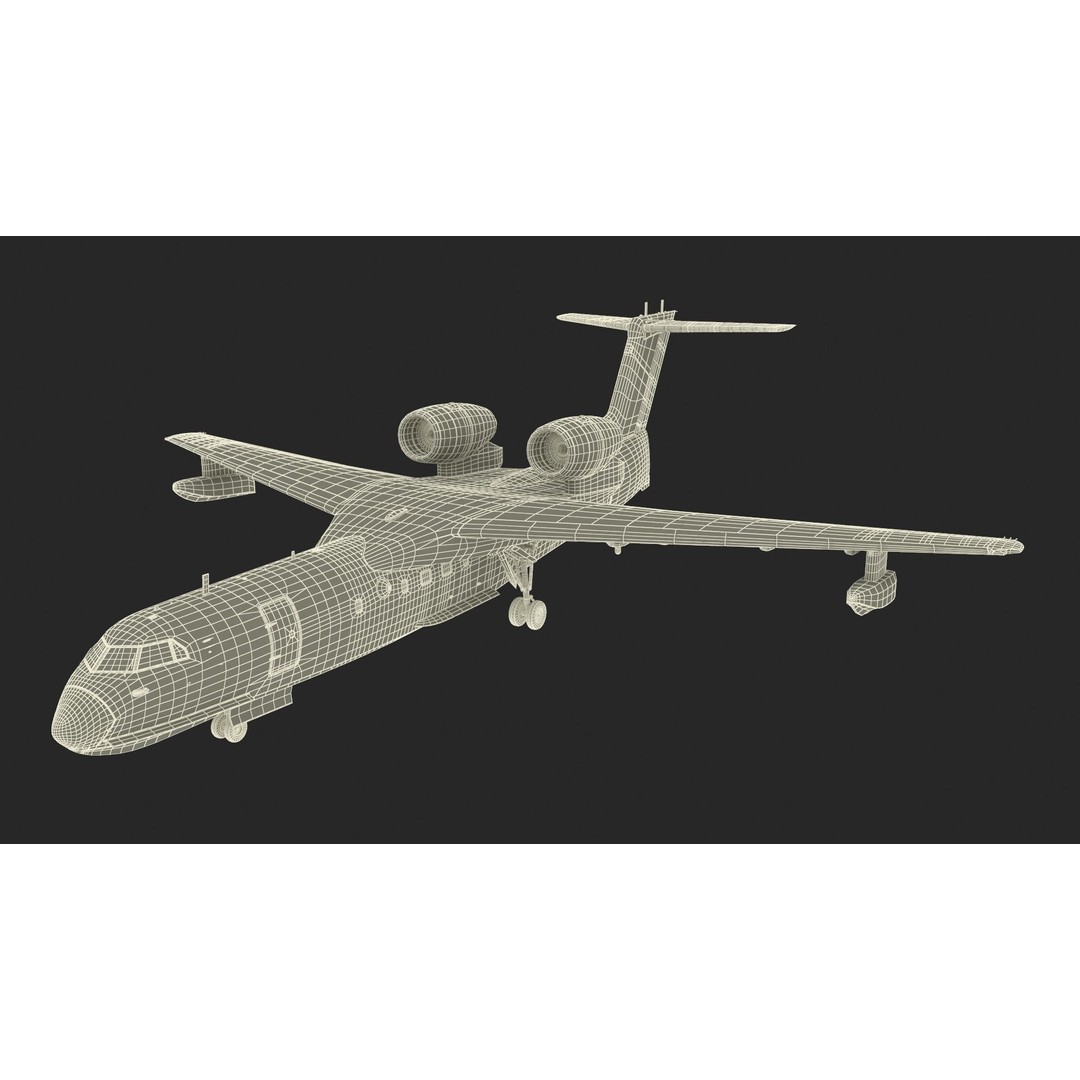 Beriev Be 200 Aircraft 3D Model – High Poly PBR Asset, FBX & OBJ Formats - View 36