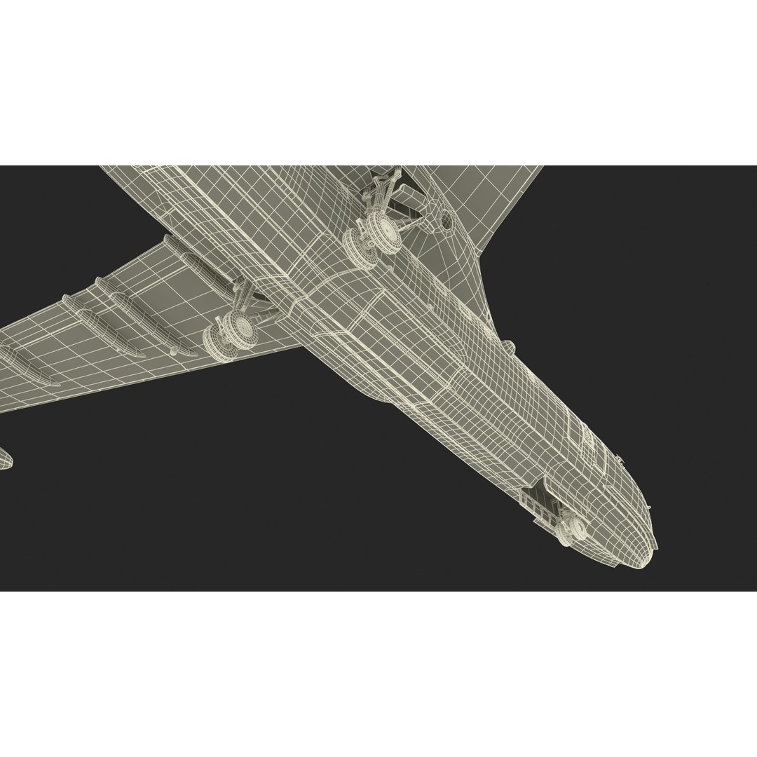 Beriev Be 200 Aircraft 3D Model – High Poly PBR Asset, FBX & OBJ Formats - View 39