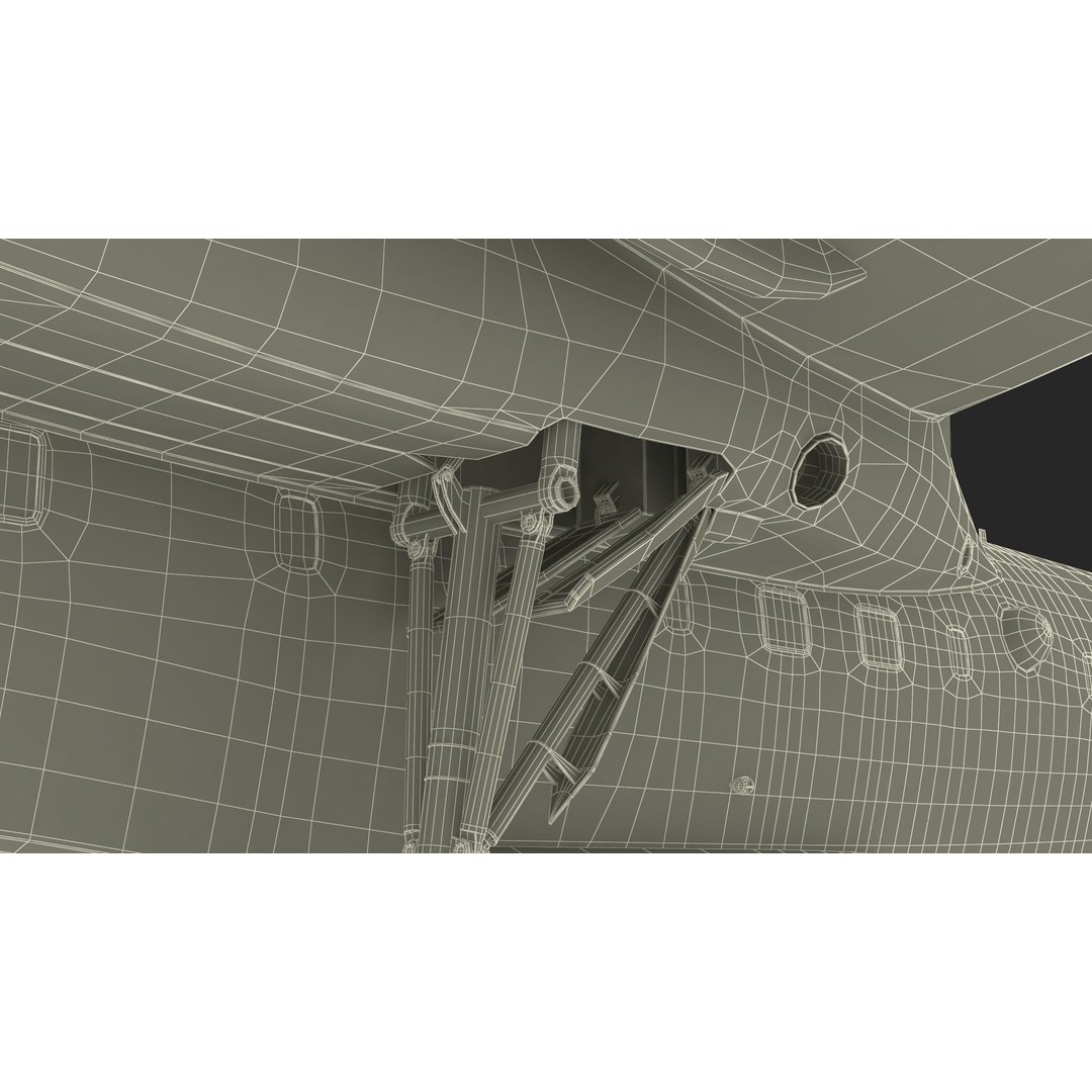 Beriev Be 200 Aircraft 3D Model – High Poly PBR Asset, FBX & OBJ Formats - View 44
