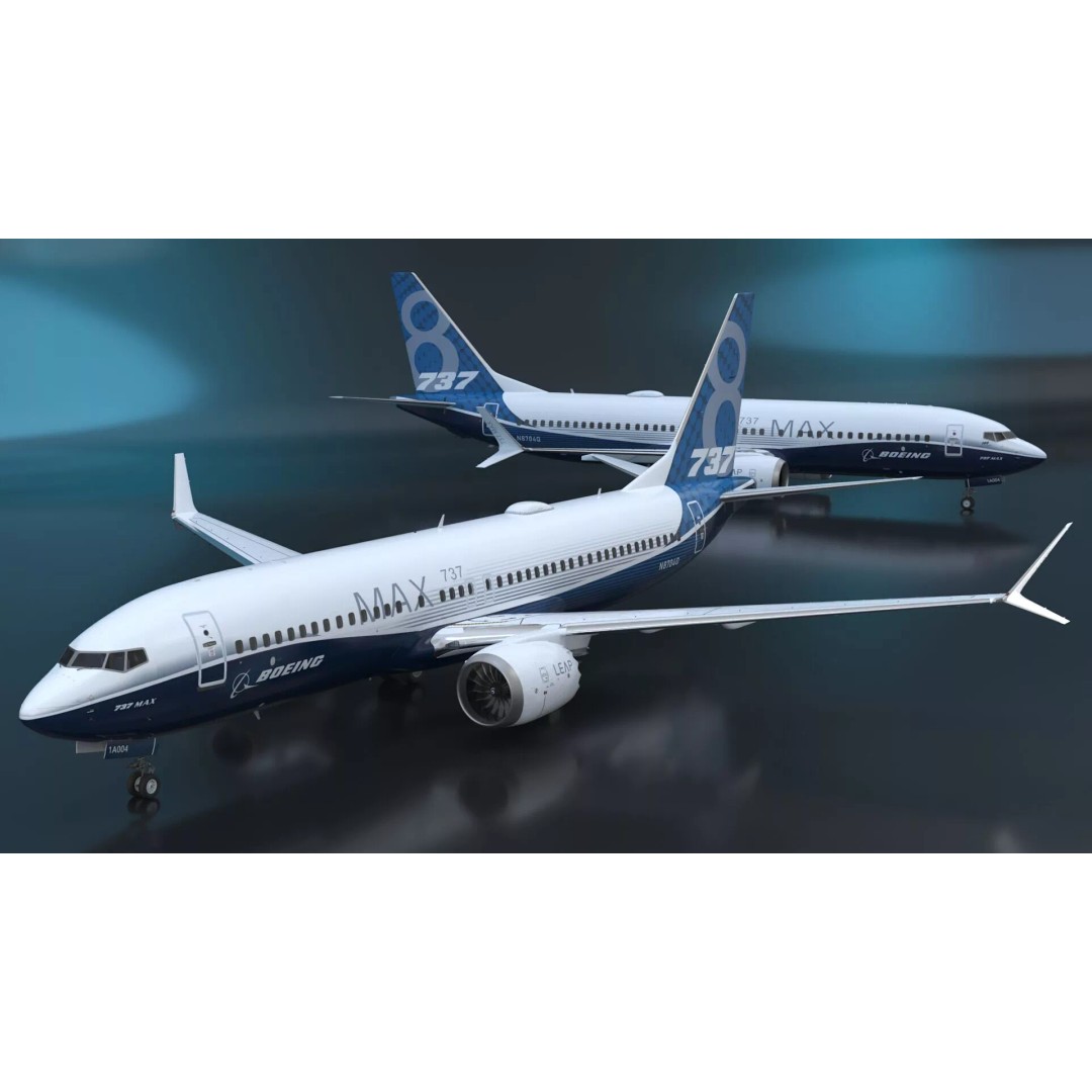 Boeing 737 MAX 8 3D Model – Rigged for Animation, Cinema 4D - View 8