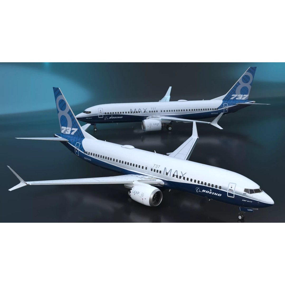 Boeing 737 MAX 8 3D Model – Rigged for Animation, Cinema 4D - View 9