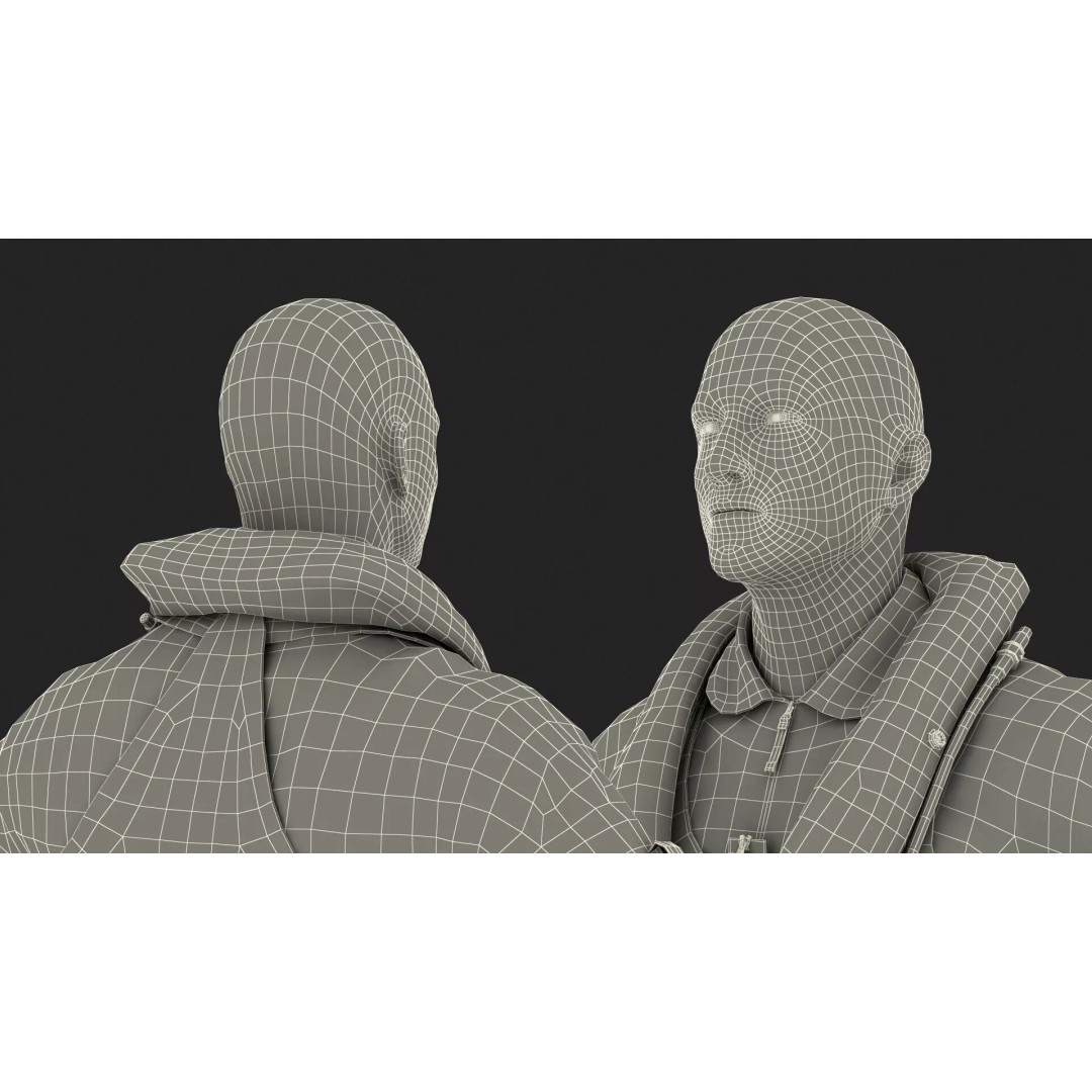 USAF Pilot 3D Model – A-Pose Character with PBR Textures, Cinema 4D - View 26