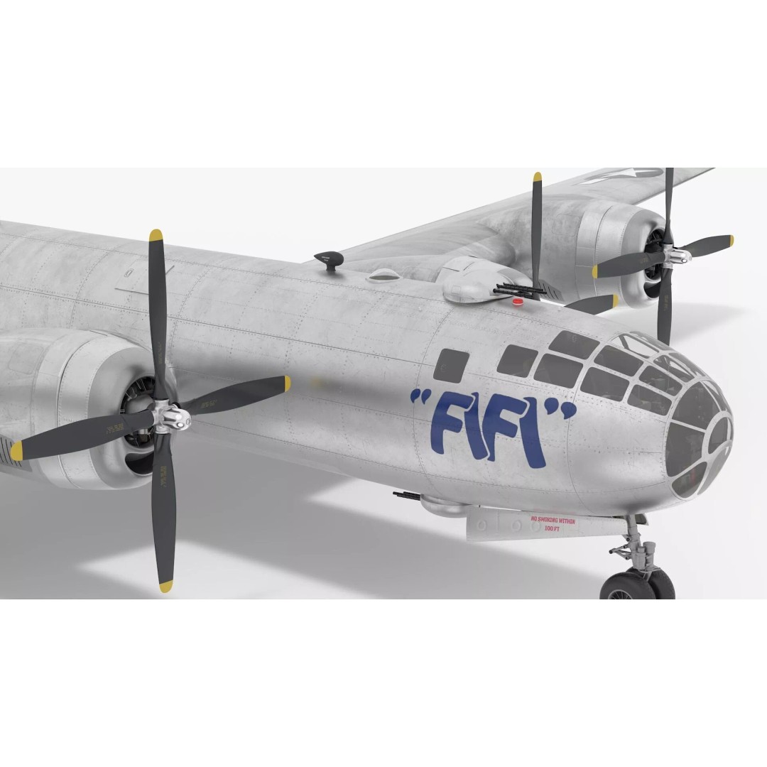 Boeing B-29 FIFI 3D Model – High Poly Aircraft, FBX, PBR Textures - View 11