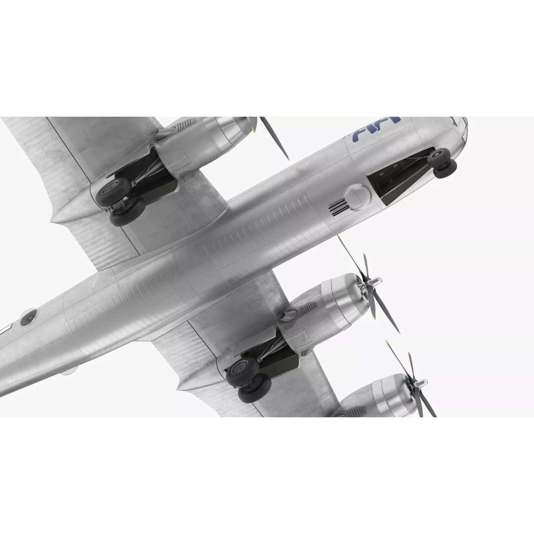 Boeing B-29 FIFI 3D Model – High Poly Aircraft, FBX, PBR Textures - View 12
