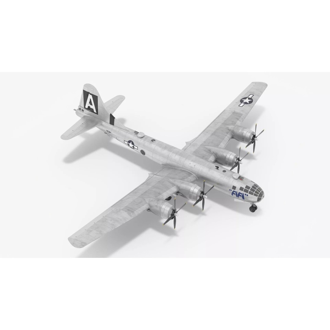 Boeing B-29 FIFI 3D Model – High Poly Aircraft, FBX, PBR Textures - View 2