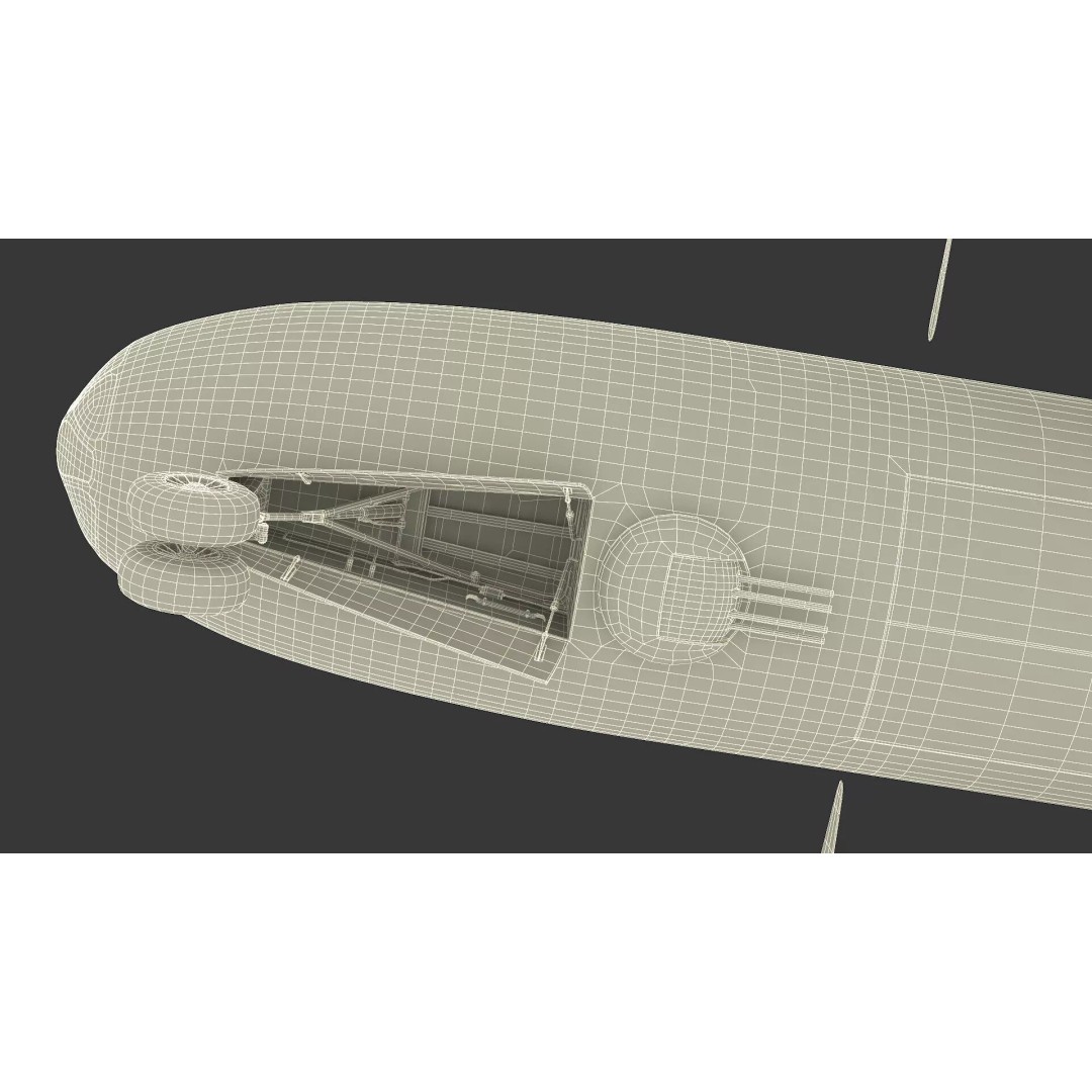 Boeing B-29 FIFI 3D Model – High Poly Aircraft, FBX, PBR Textures - View 32