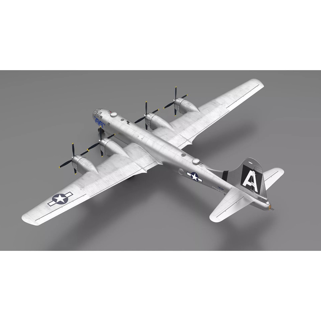 Boeing B-29 FIFI 3D Model – High Poly Aircraft, FBX, PBR Textures - View 6