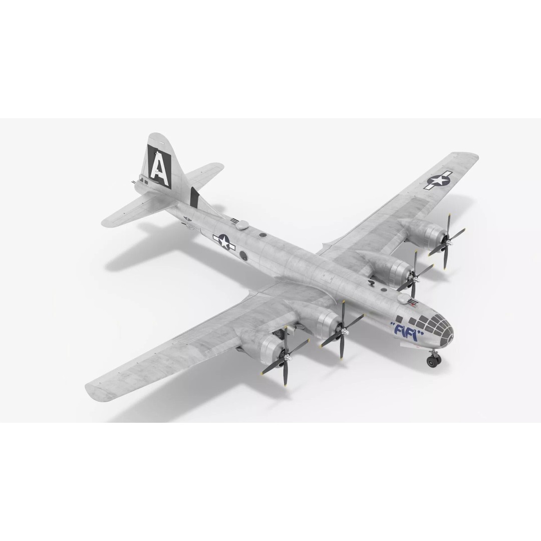 Boeing B-29 FIFI 3D Model – High Poly Aircraft, FBX, PBR Textures - View 8