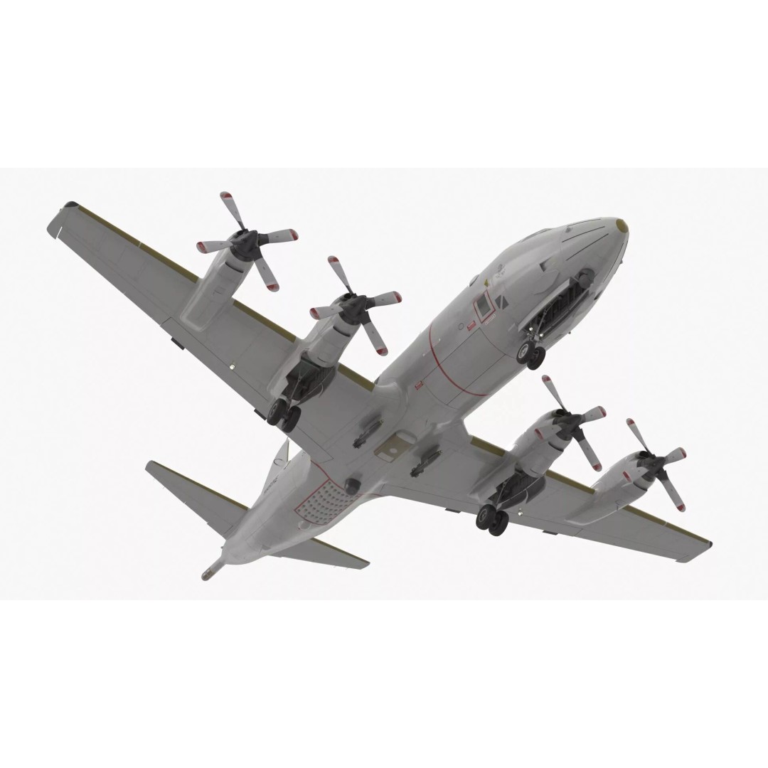 German Navy P3 Orion Patrol Aircraft 3D Model – High-Quality PBR Asset, FBX - View 10