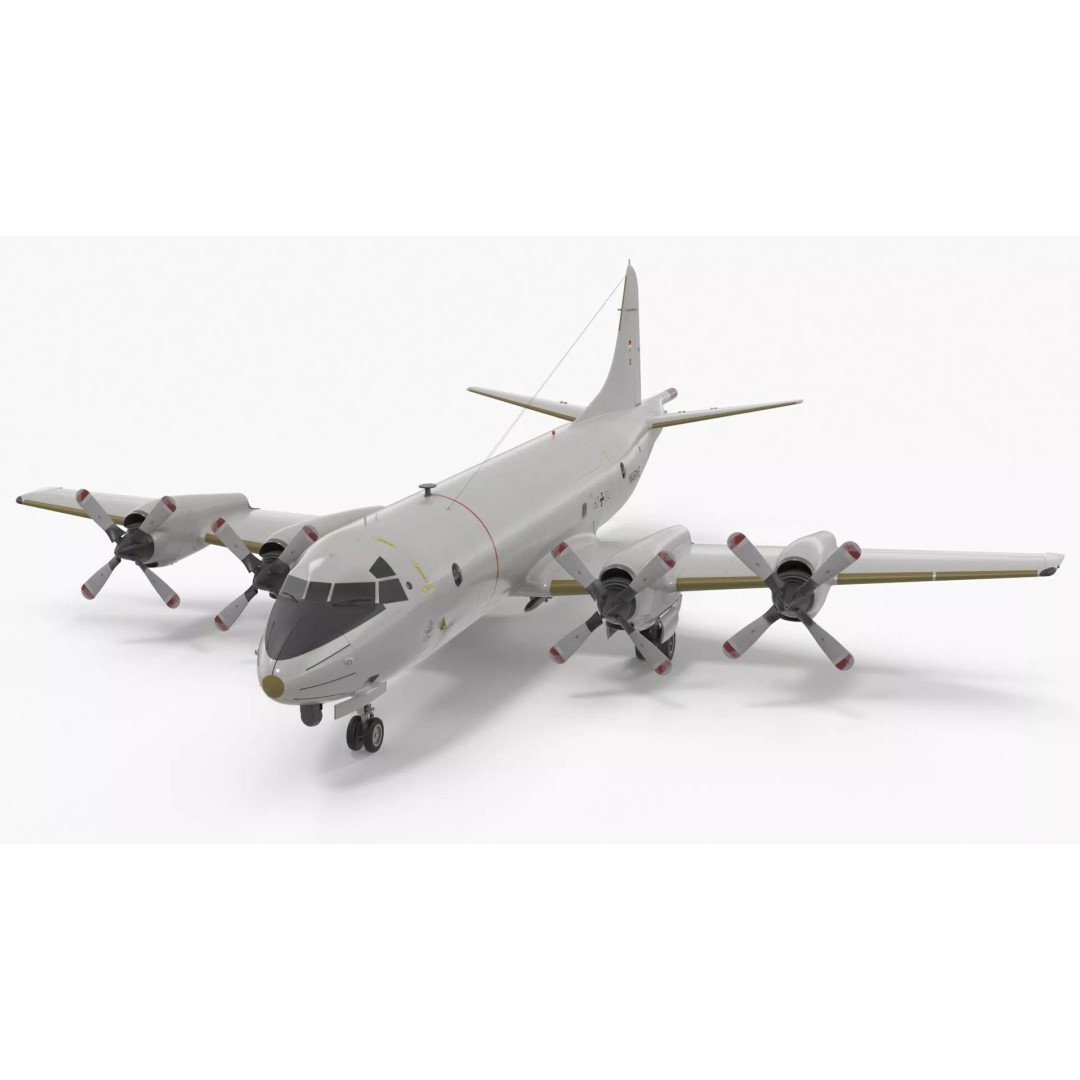 German Navy P3 Orion Patrol Aircraft 3D Model – High-Quality PBR Asset, FBX - View 2