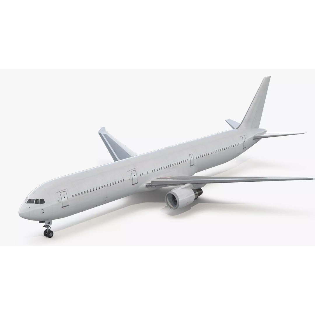 Boeing 767 400 3D Model – Rigged Aircraft Cabin Design, FBX - View 13