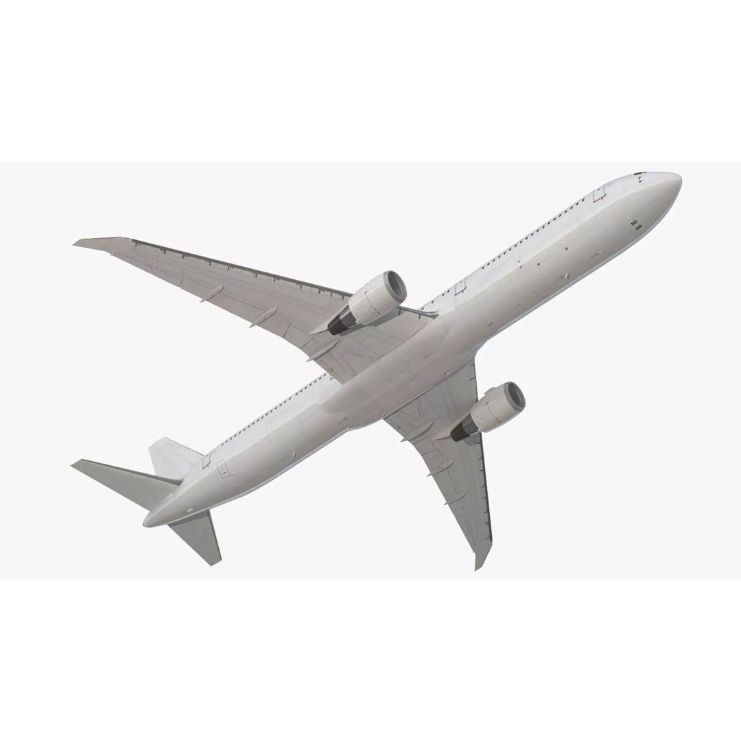 Boeing 767 400 3D Model – Rigged Aircraft Cabin Design, FBX - View 14