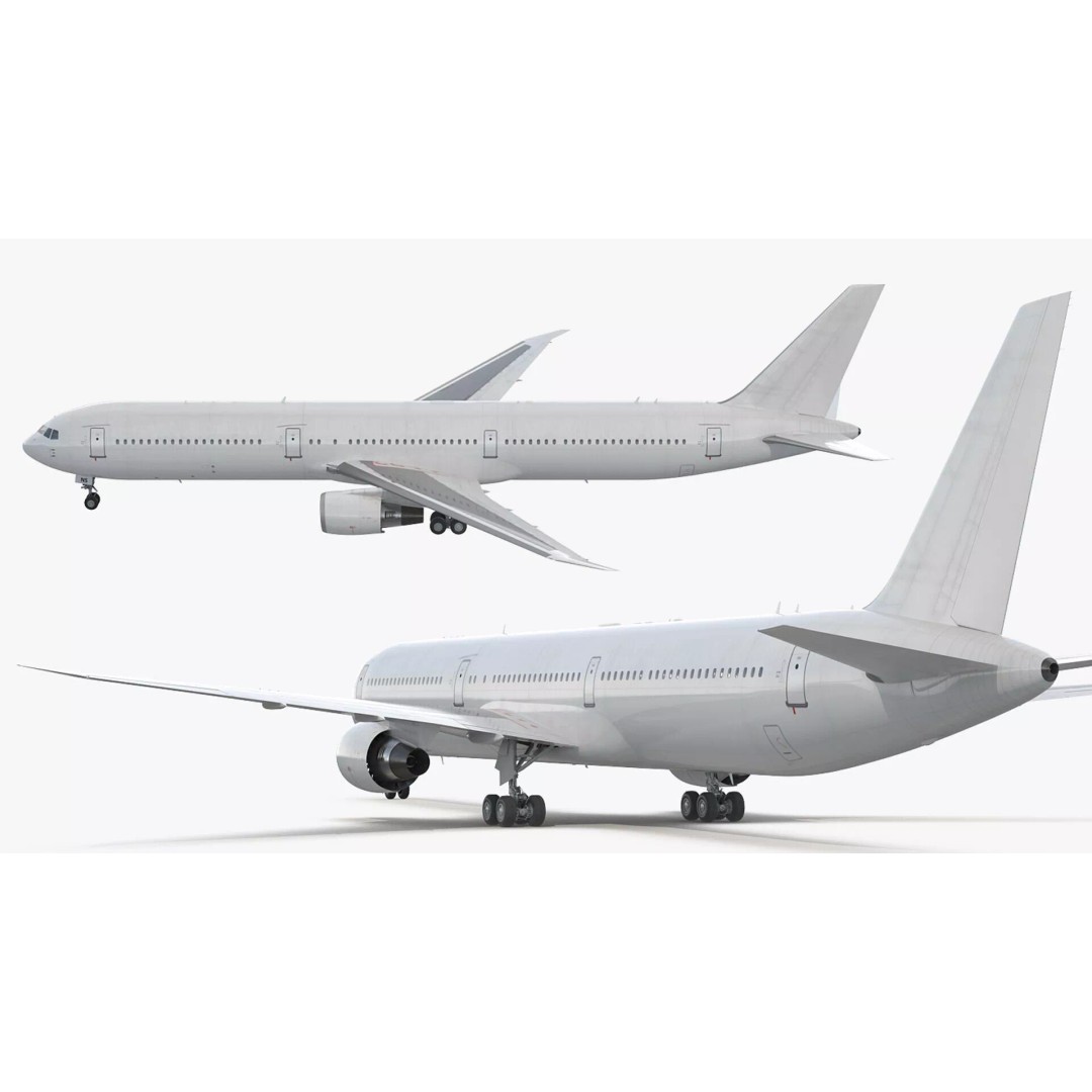 Boeing 767 400 3D Model – Rigged Aircraft Cabin Design, FBX - View 16
