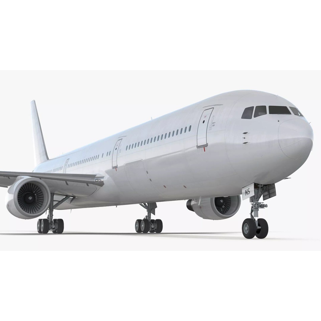 Boeing 767 400 3D Model – Rigged Aircraft Cabin Design, FBX - View 17