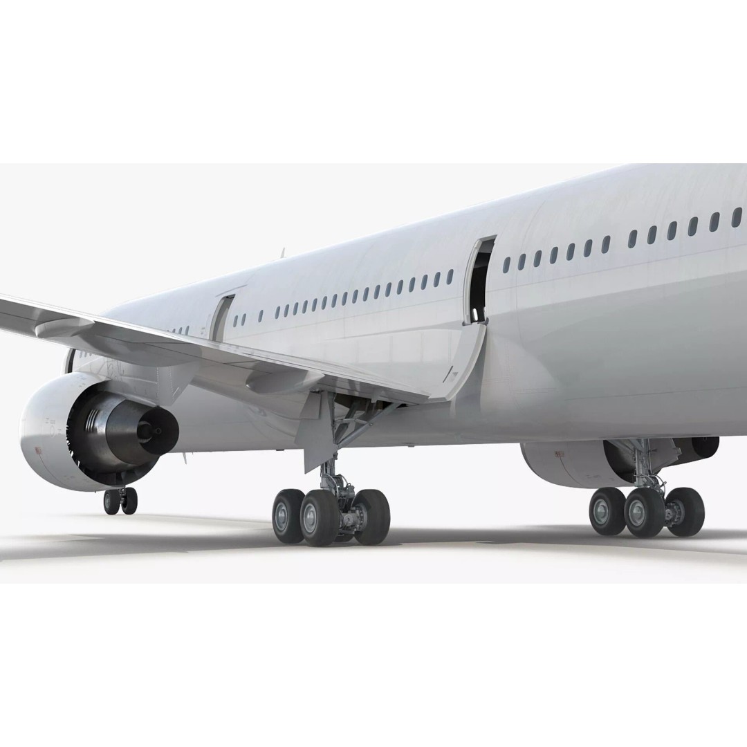 Boeing 767 400 3D Model – Rigged Aircraft Cabin Design, FBX - View 18