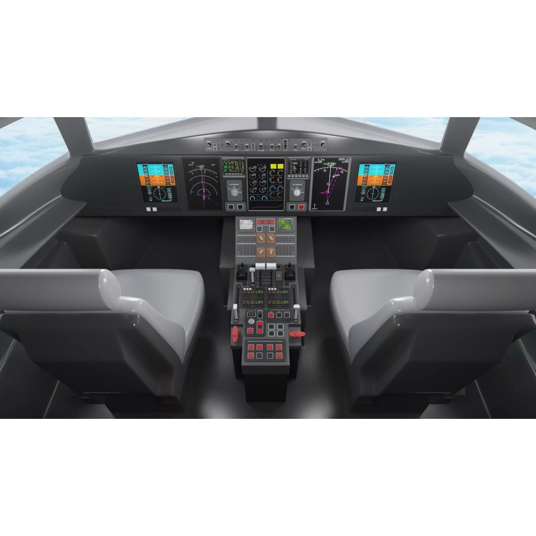 Boeing 767 400 3D Model – Rigged Aircraft Cabin Design, FBX - View 22