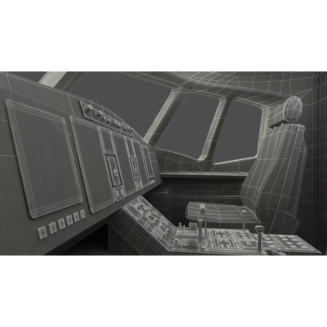 Boeing 767 400 3D Model – Rigged Aircraft Cabin Design, FBX - View 41