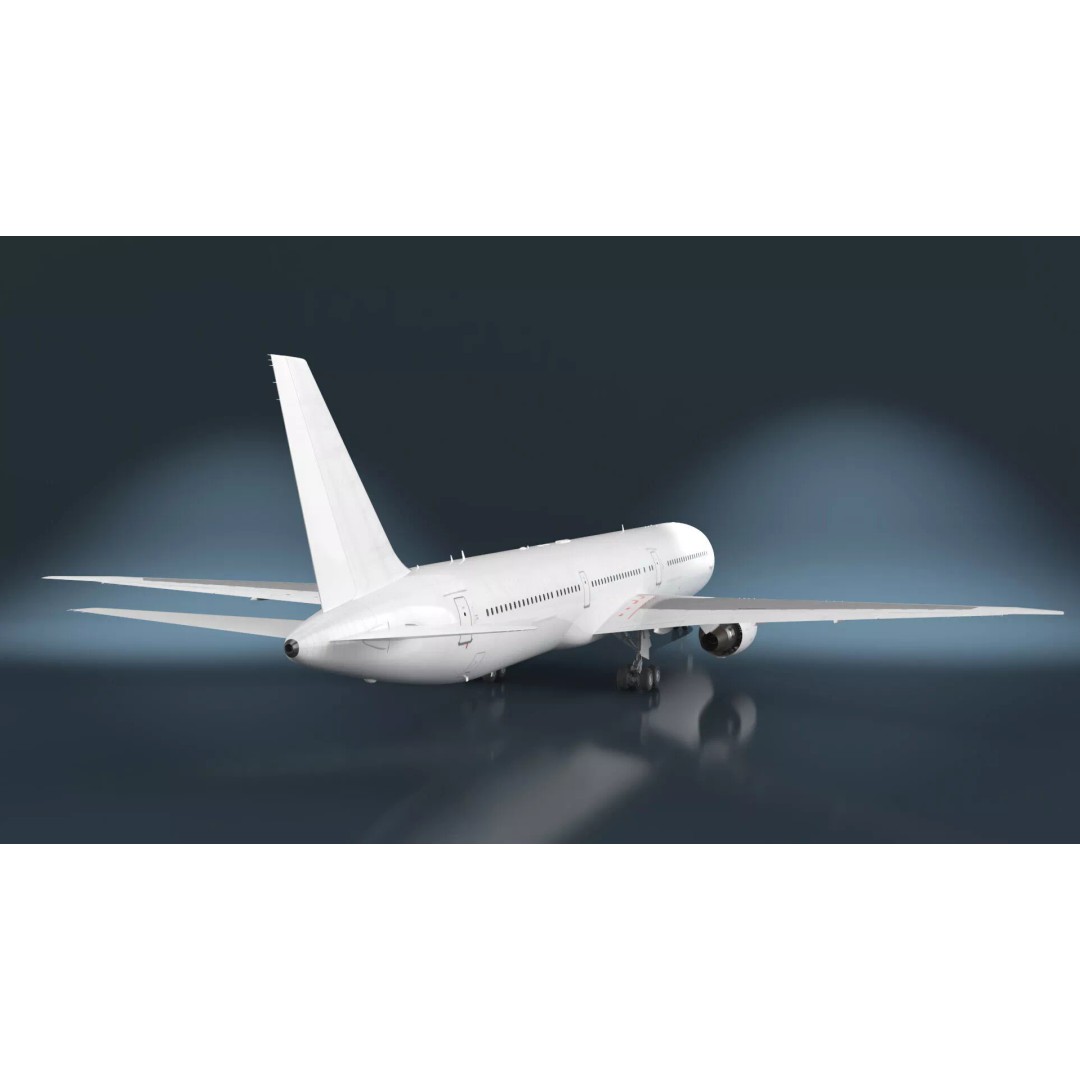 Boeing 767 400 3D Model – Rigged Aircraft Cabin Design, FBX - View 7