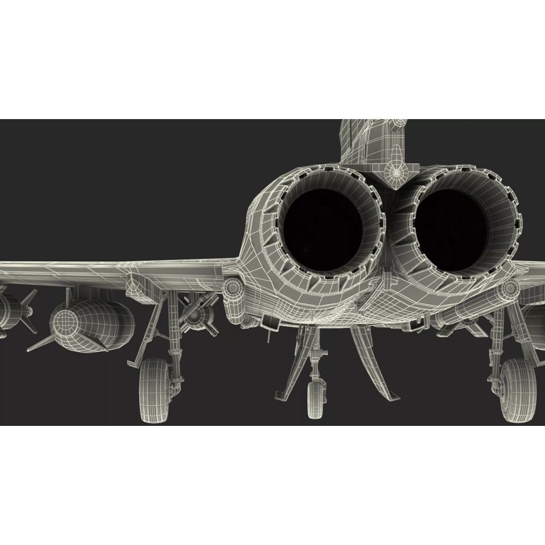 Eurofighter Typhoon Jet 3D Model – High Poly Military Aircraft, FBX - View 31