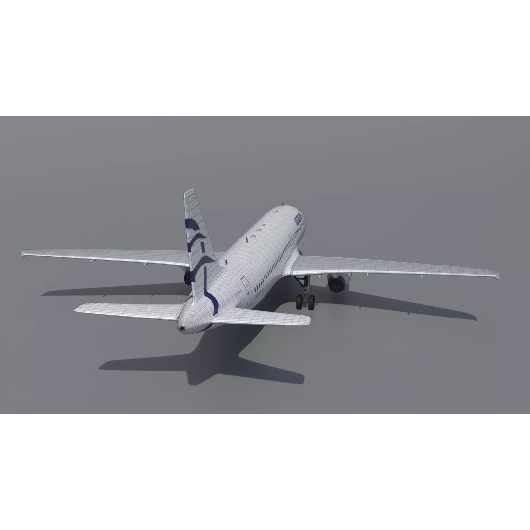 Airbus A320 3D Model – Realistic Commercial Aircraft, PBR Textures - View 13